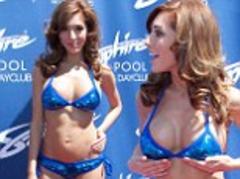 Farrah Abraham ignores Charlie Sheen's insults and debuts new silicone D-cups in public ...and can't stop touching them